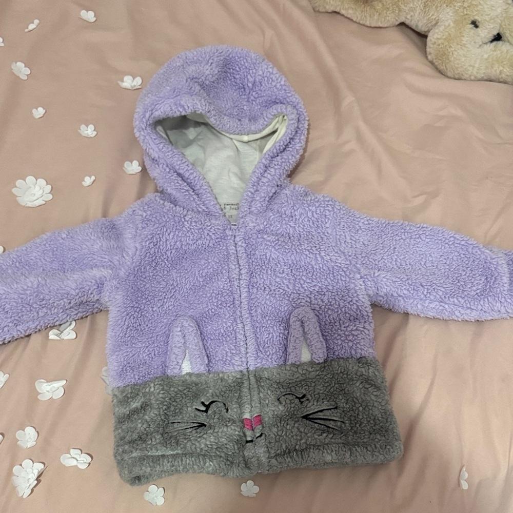 Cozy Purple and Gray Kids Jacket